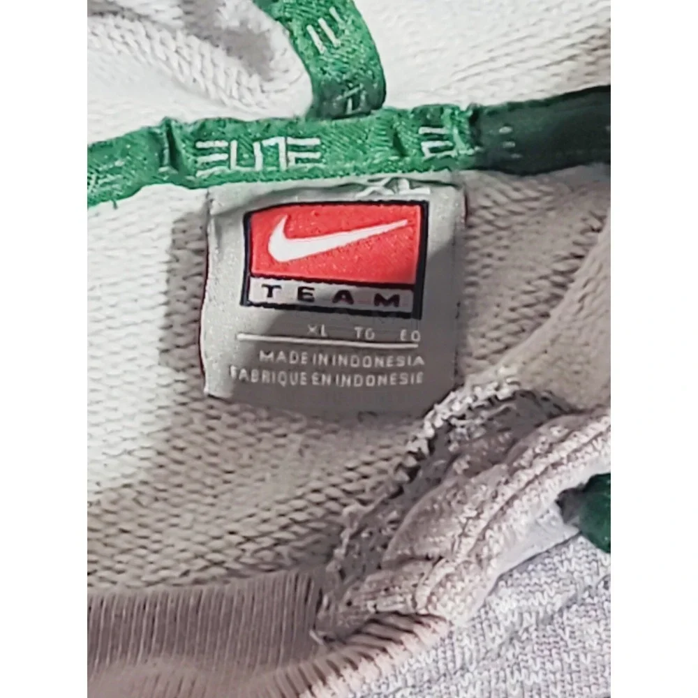 Vtg Nike Center Swoosh Michigan State‎ Spartans Hoodie Embroidered Gray XL B28